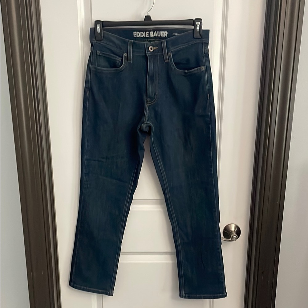 Eddie Bauer Blue Straight Jeans Classic Fit